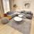 Modern L‑Shaped Sectional Sofa in Light Gray Upholstery
