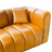 Caramel Artifical Leather L‑Shaped Sofa – Modern Comfort & Premium Style