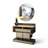 Modern Wooden Console Table with Round Mirror – Stylish Home Display Set