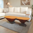 Geometric Wood Veneer Coffee Table Set