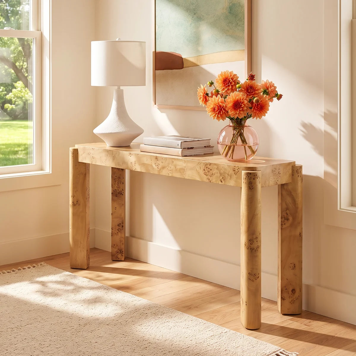 Jakus Console Table with Hidden Drawer