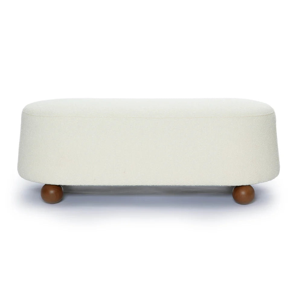 Jasper Bouclé Large Ottoman