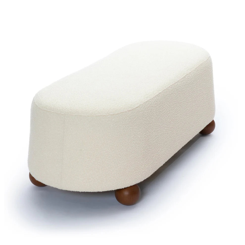 Jasper Bouclé Large Ottoman
