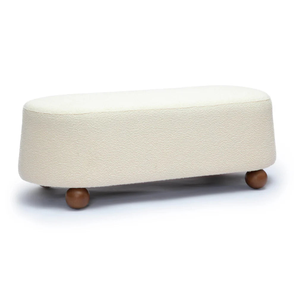 Jasper Bouclé Large Ottoman
