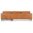 Kerlain Full-Grain Artificial Leather Sectional Sofa