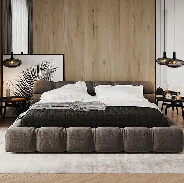 Typical Tufted Linen Bed
