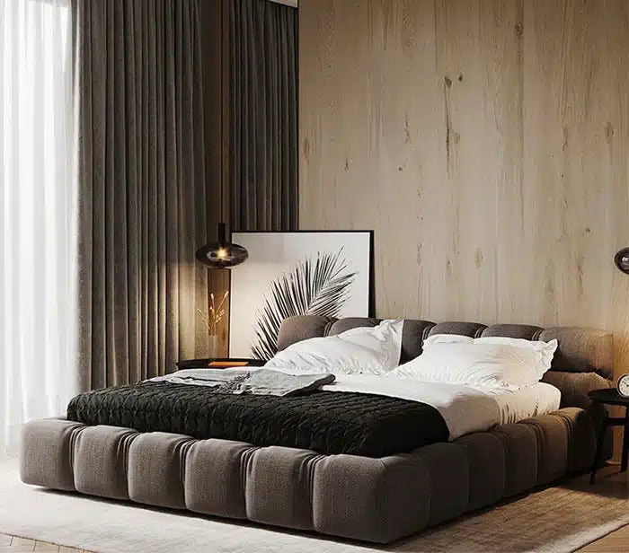 Typical Tufted Linen Bed