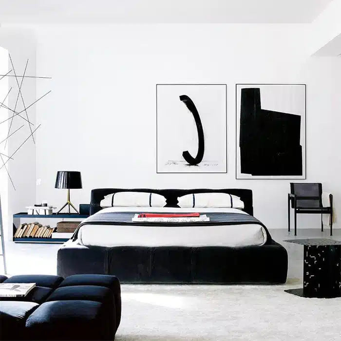 Typical Tufted Linen Bed
