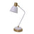 White & Gold Modern Desk Lamp