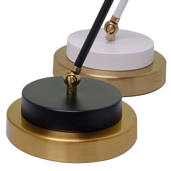 White & Gold Modern Desk Lamp