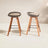 High-Density Polyethylene (HDPE) Wicker Outdoor Bar Stool with Cushion (Set of 2)