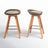 High-Density Polyethylene (HDPE) Wicker Outdoor Bar Stool with Cushion (Set of 2)