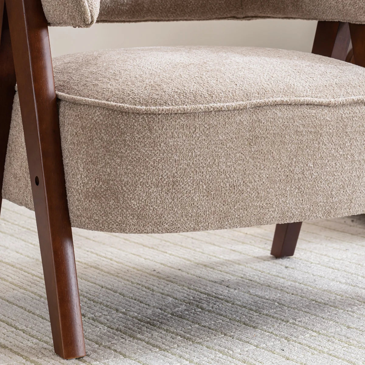 Lennox Bouclé Barrel Chair