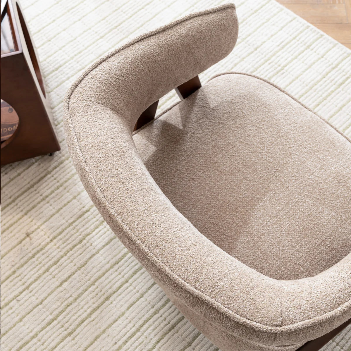 Lennox Bouclé Barrel Chair