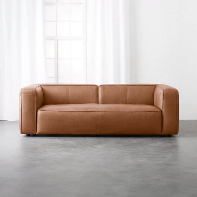 Lennox Vegan Leather 3-Seater Sofa