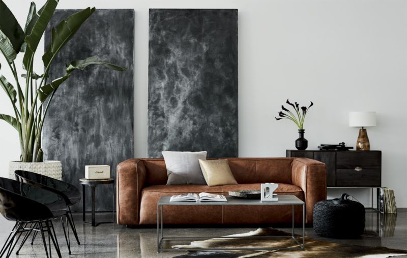 Lennox Vegan Leather 3-Seater Sofa