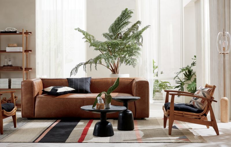 Lennox Vegan Leather 3-Seater Sofa