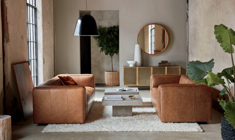 Lennox Vegan Leather 3-Seater Sofa