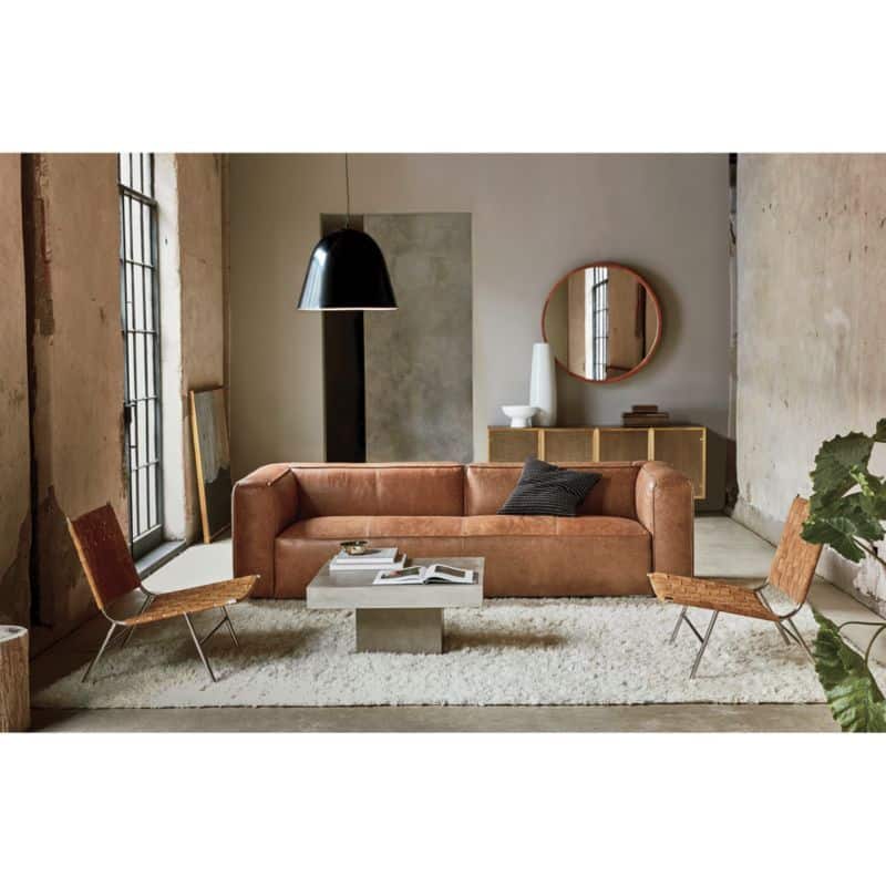 Lennox Vegan Leather 3-Seater Sofa