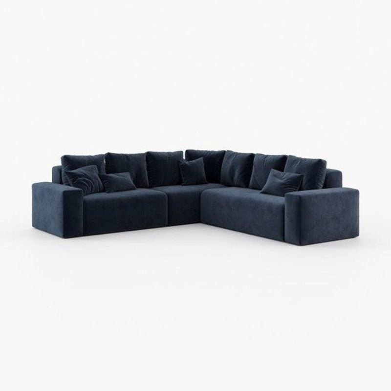 Lexi Blue Corner Sofa