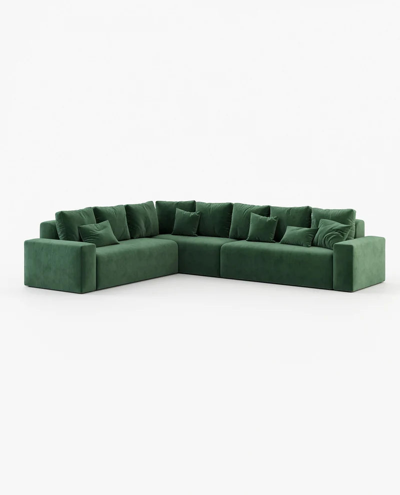 Lexi Blue Corner Sofa