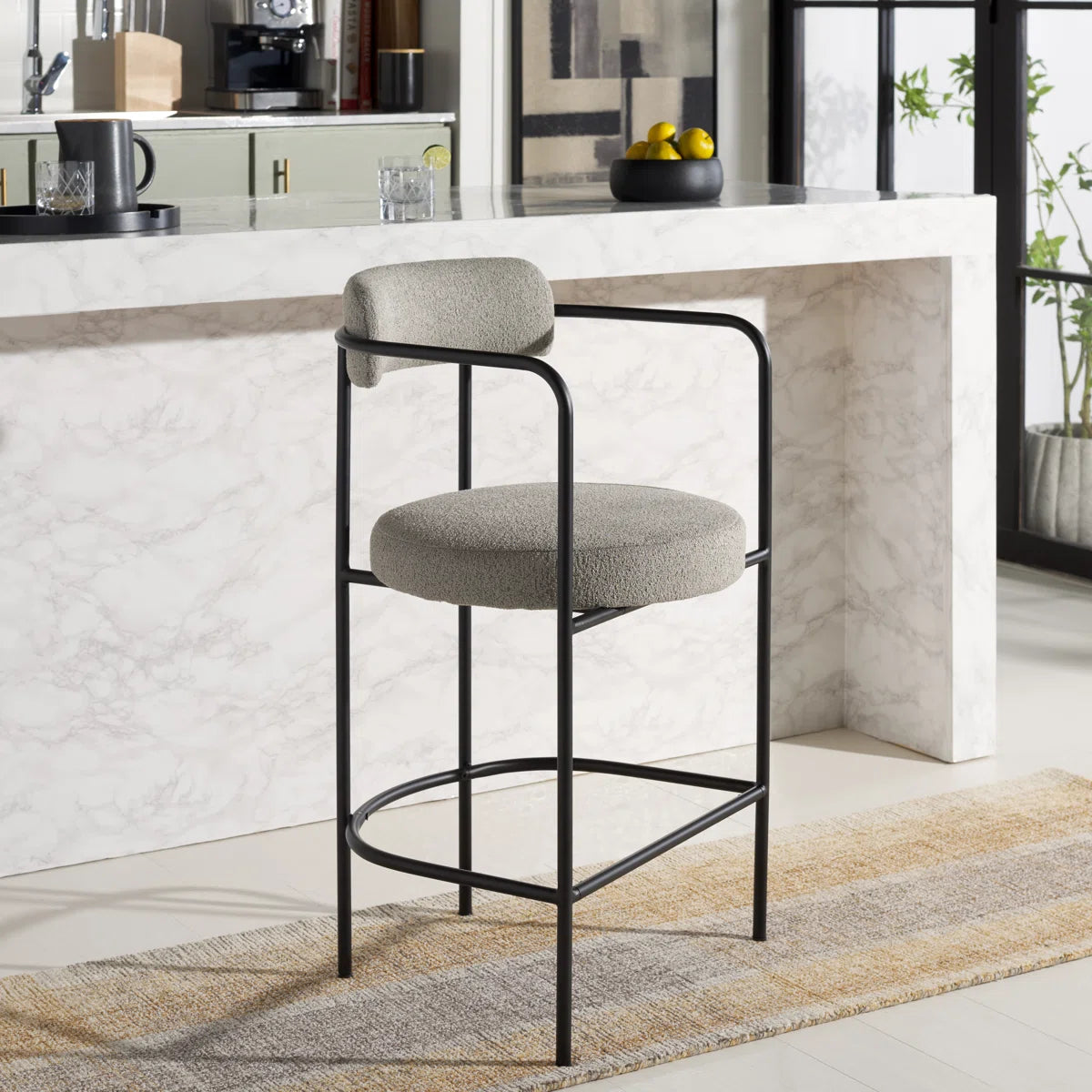 Lina Upholstered Counter Stool