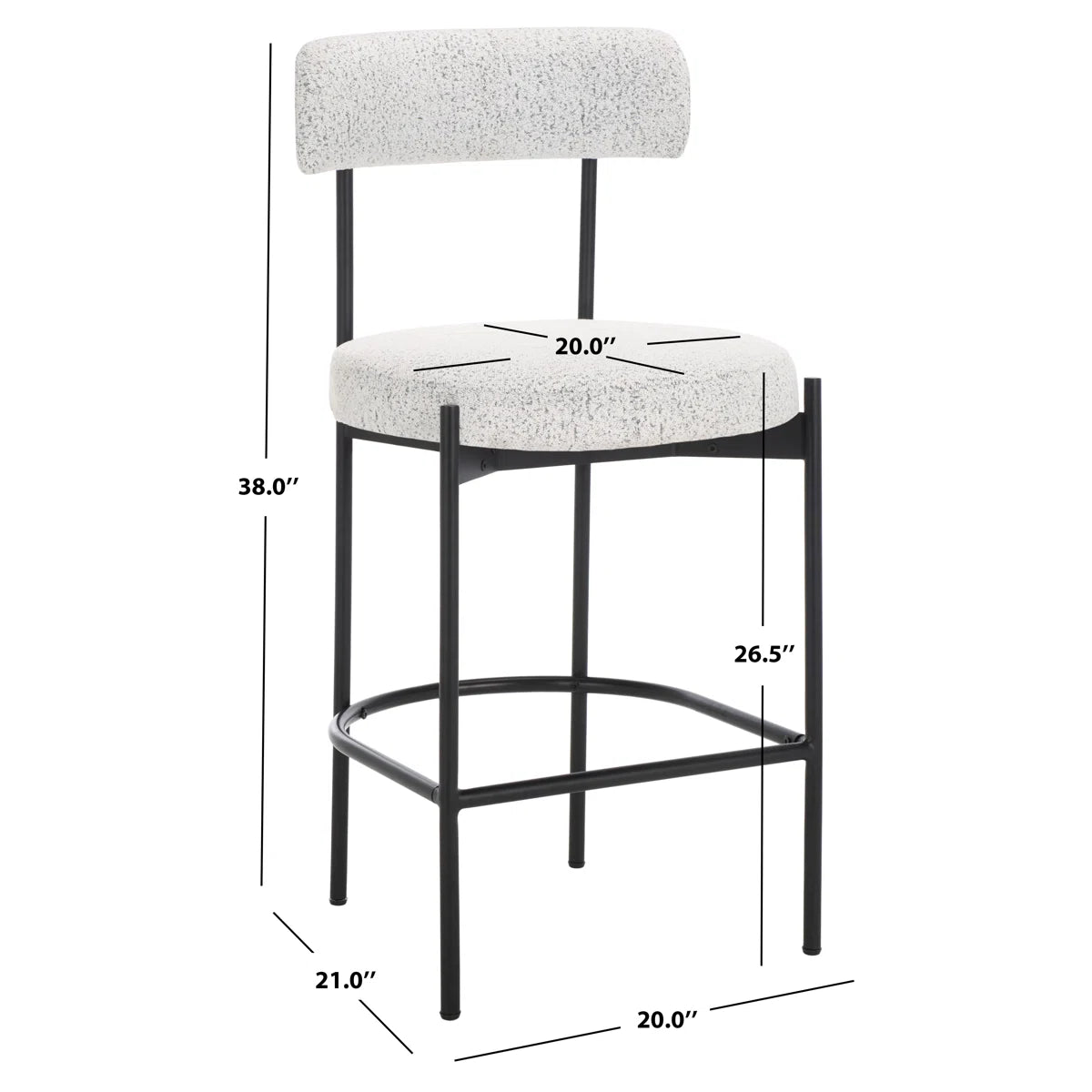 Linto Upholstered Counter Stool