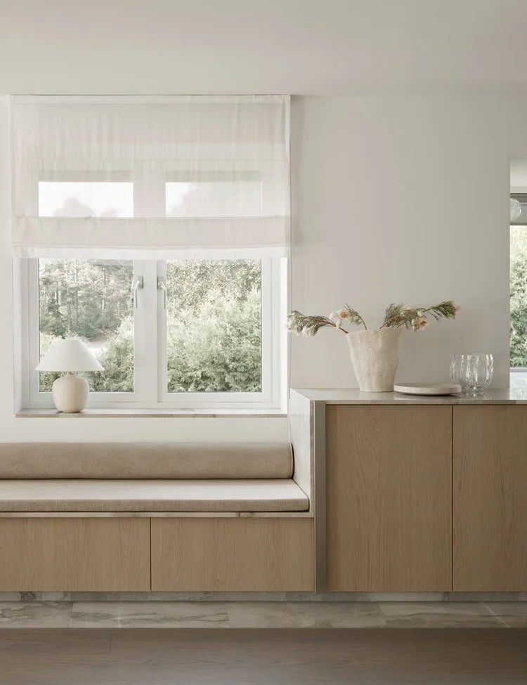 Light Oak & Brushed Steel  Scandinavian Kitchen with Soft Tones & Marble