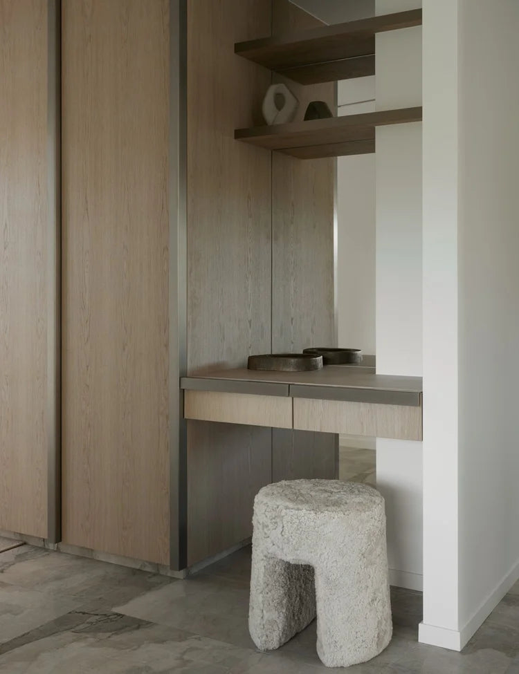 Light Oak & Brushed Steel  Scandinavian Kitchen with Soft Tones & Marble