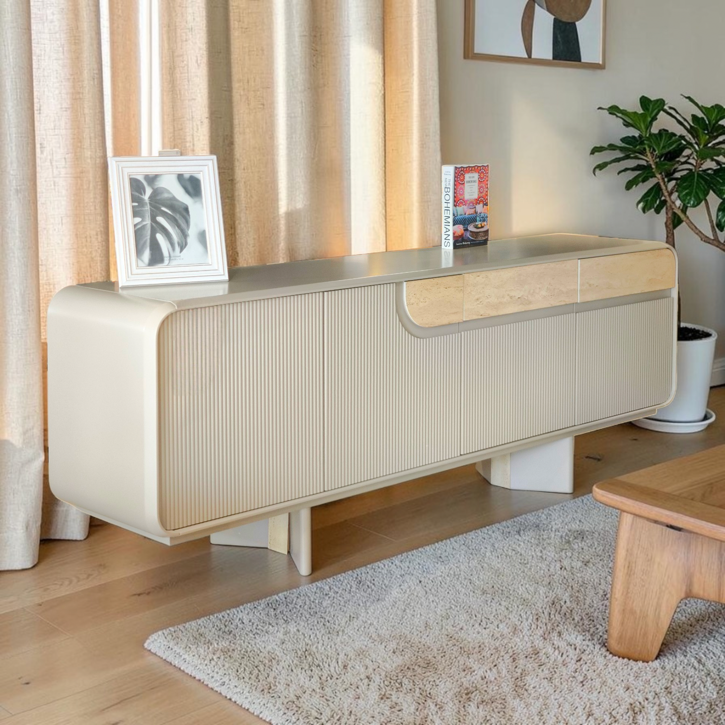 Linea Ribbed Sideboard