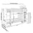 Liora White Ribbed Bunk Bed