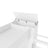 Liora White Ribbed Bunk Bed