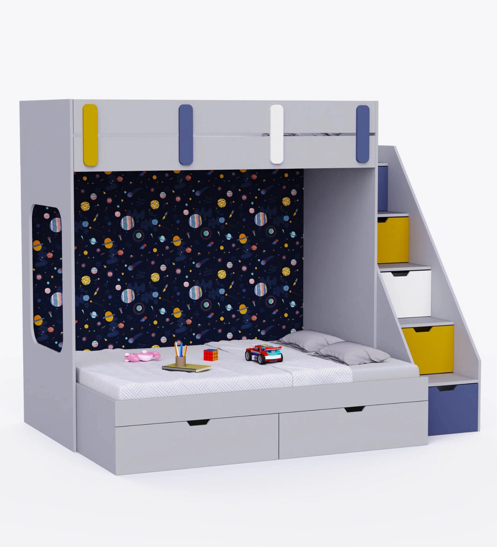 Lunara Kids Bunk Bed with Trundle