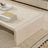 Lunara Whitewash Raffia Coffee Table