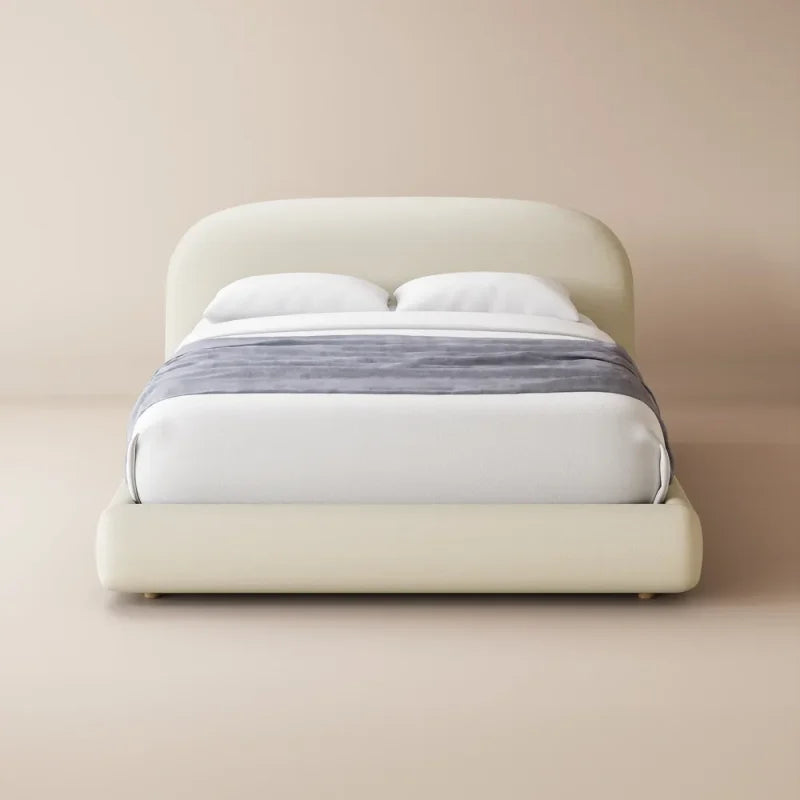 Lovely Upholstered Curve Bed