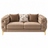 Classic Chesterfield-Style 6-Seater Sofa Set (3+2+1) with Gold Accent Legs | Customizable Size & Color
