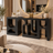 Sculptural Black Geometric Console Table with Arch Cutouts