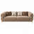 Classic Chesterfield-Style 6-Seater Sofa Set (3+2+1) with Gold Accent Legs | Customizable Size & Color