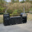 Thor Kitchen 4-Piece Modular Outdoor Kitchen Island with Grill, Sink, and Storage