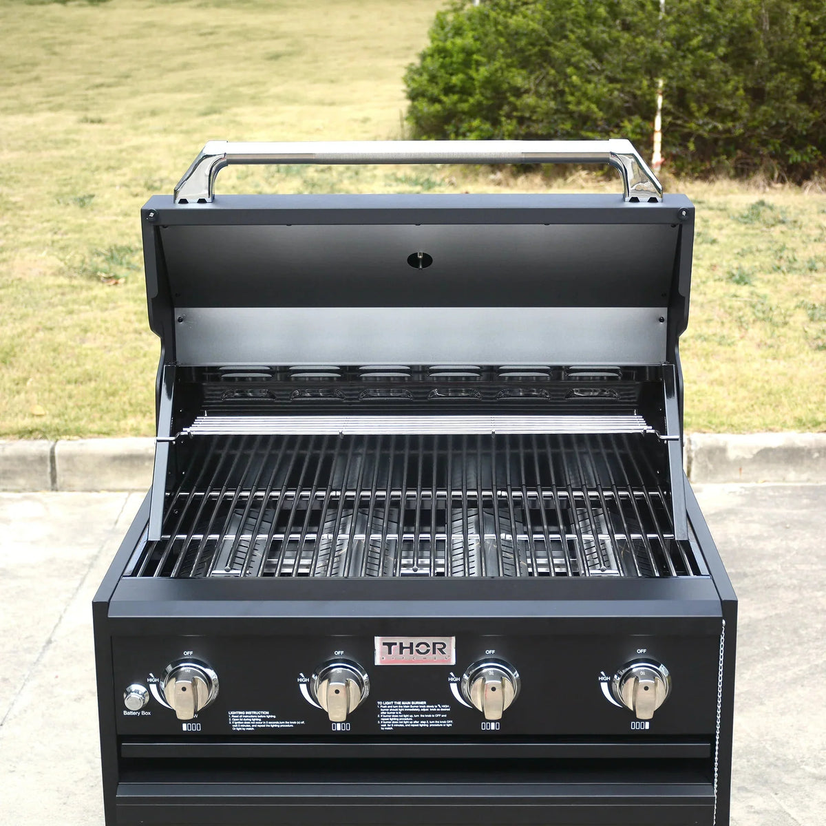 Thor Kitchen 4-Piece Modular Outdoor Kitchen Island with Grill, Sink, and Storage