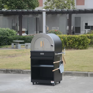 Thor Kitchen 4-Piece Modular Outdoor Kitchen Island - Black