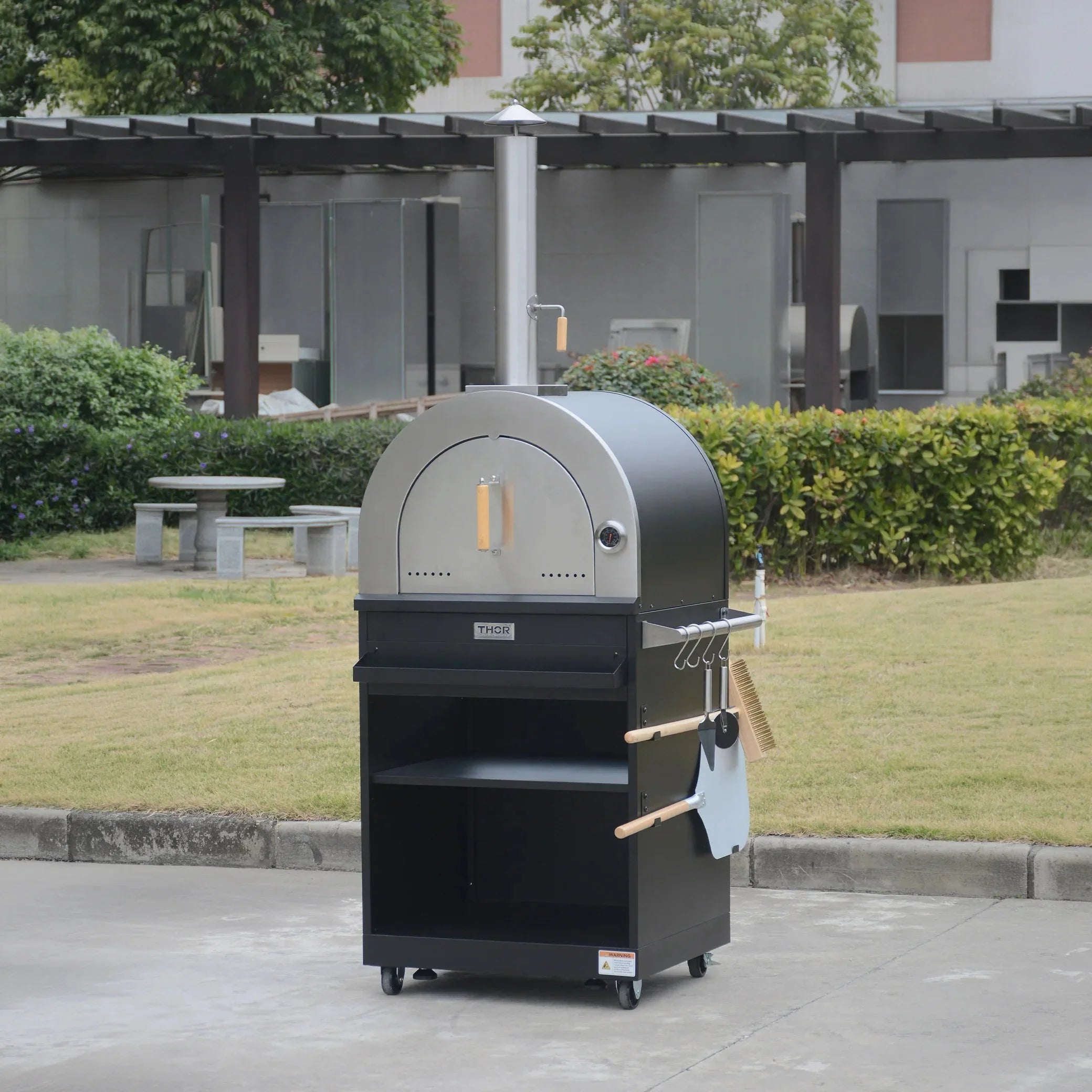 Thor Kitchen 4-Piece Modular Outdoor Kitchen Island with Grill, Sink, and Storage