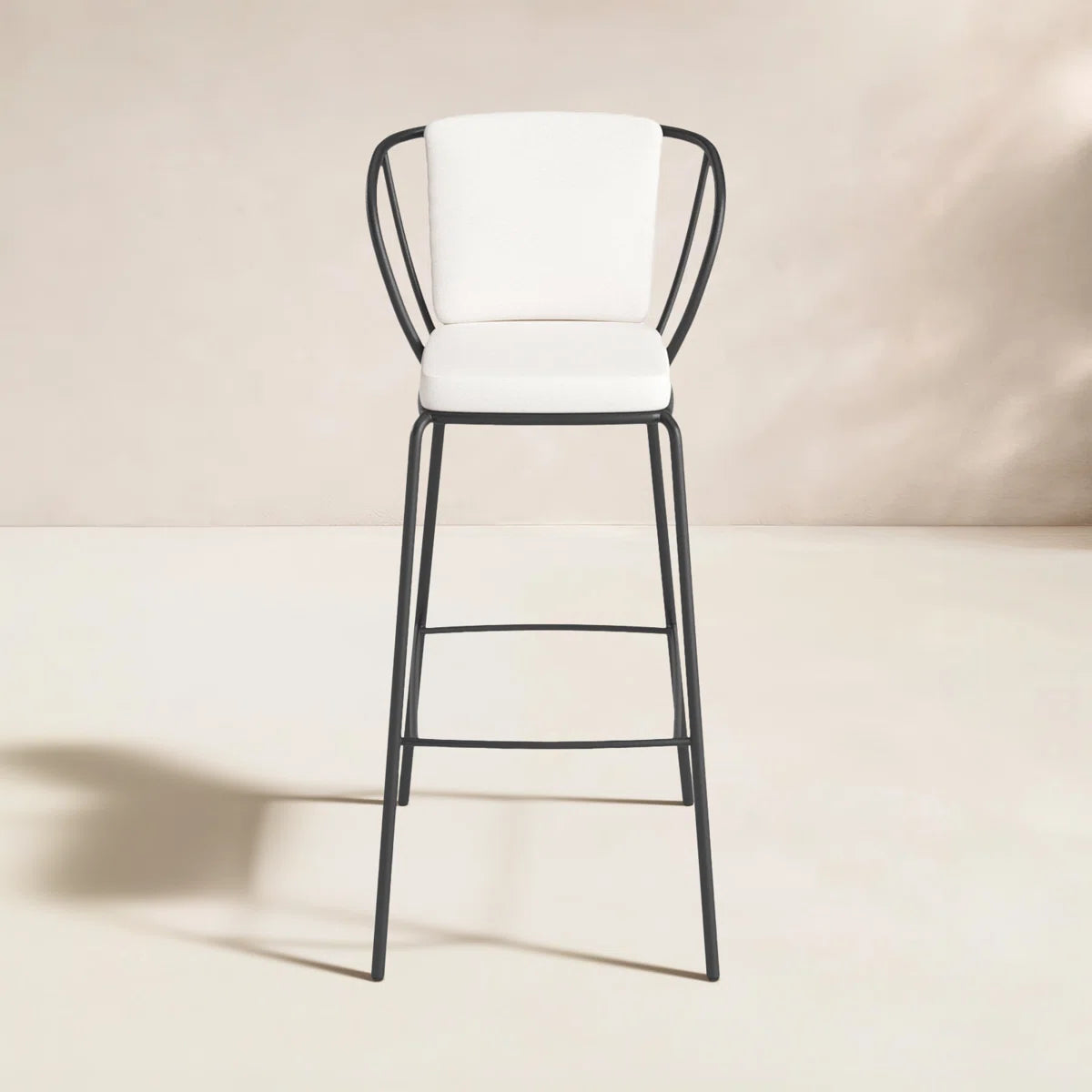 Monk Outdoor Bar Stool with Sunbrella® Cushion