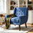 Marcellus Tufted Linen Armchair