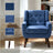 Marcellus Tufted Linen Armchair