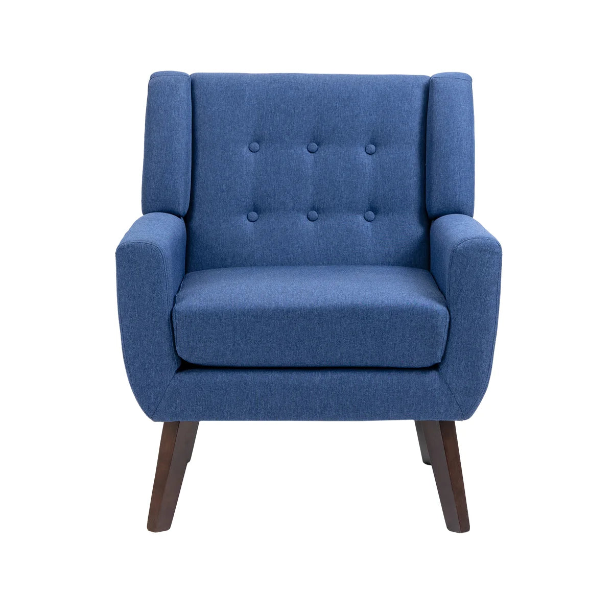 Marcellus Tufted Linen Armchair