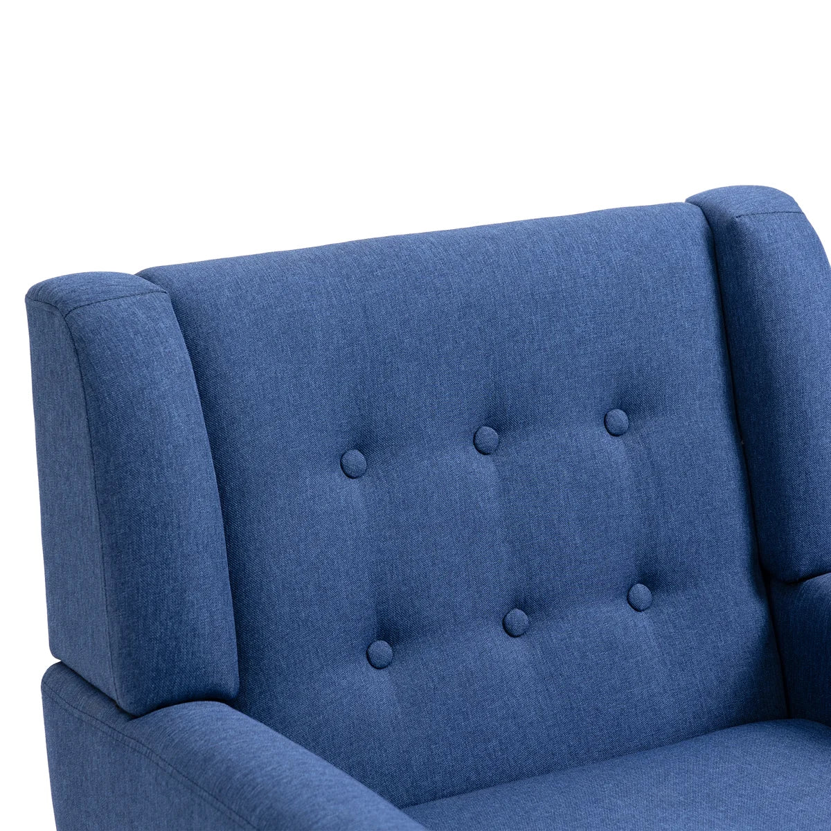 Marcellus Tufted Linen Armchair