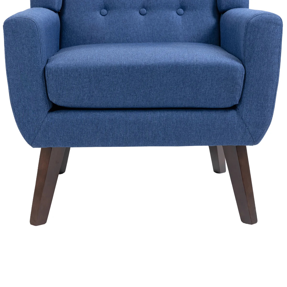 Marcellus Tufted Linen Armchair