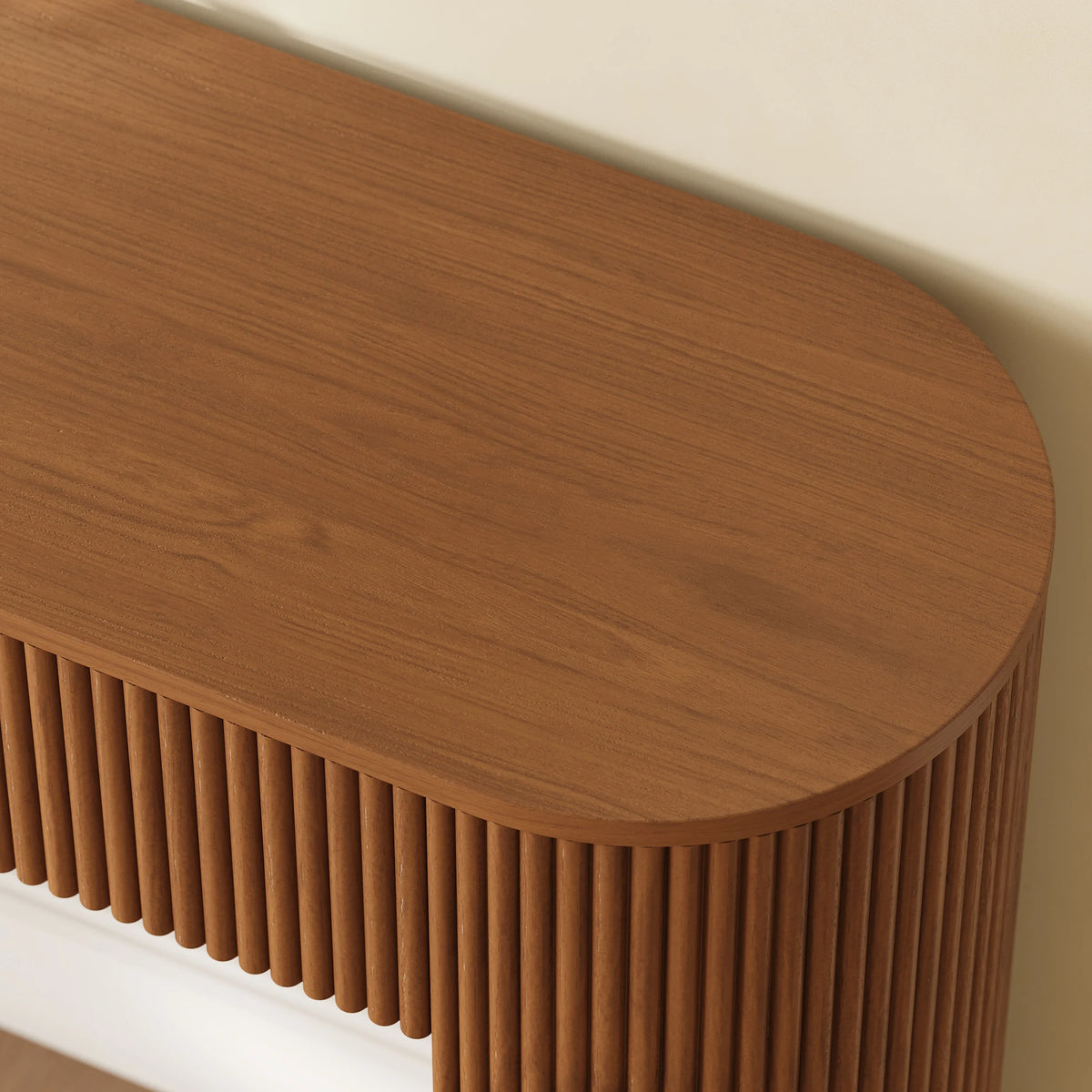 Marlowe Solid Wood Wave Console Table