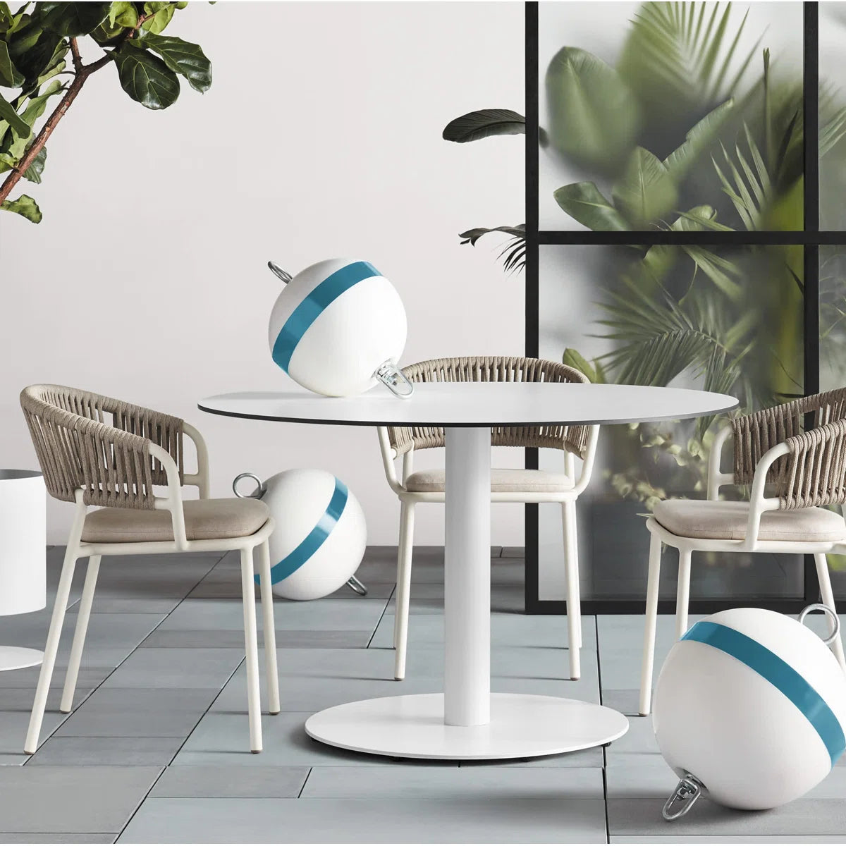 Outdoor Dining Armchair with Sunbrella® Cushion